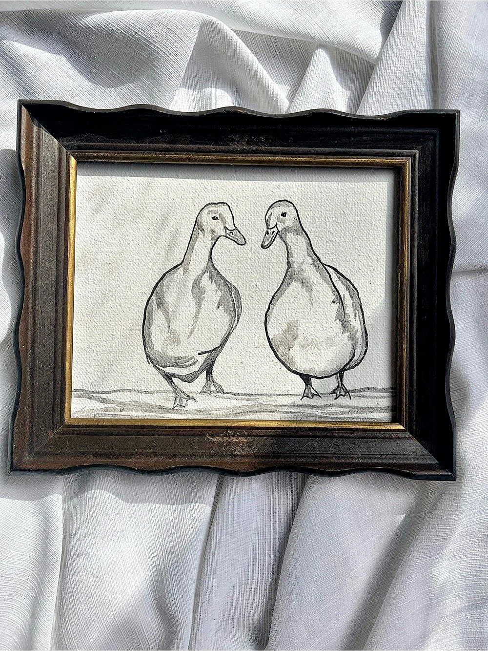 “A Simple Life” painting framed